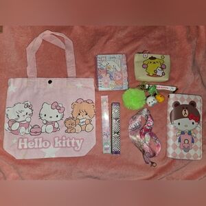 Hello Kitty Pink Tote Bag and Accessories